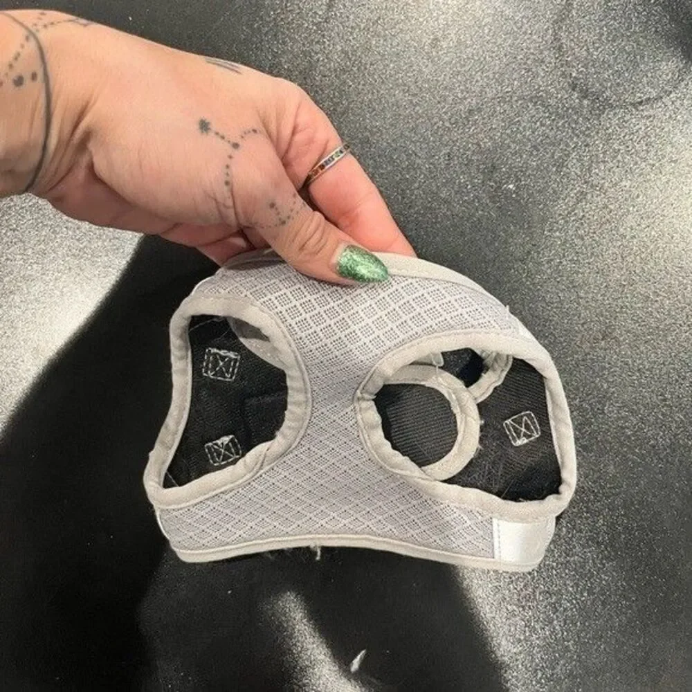Small Solid Plain‎ Grey Dog / Pet Harness